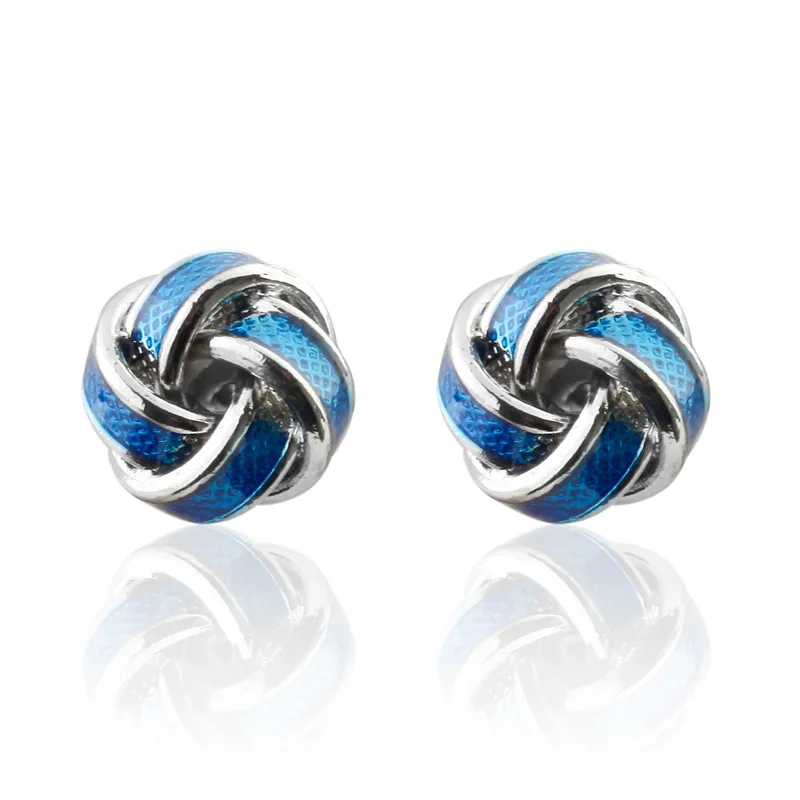 Высококачественные Медные синие золотые запонки KC мужские французские для