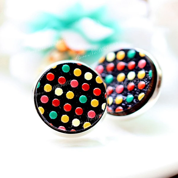 Уникальный 3D точечный круглый тисненый 16 мм цветной рисунок узор дерево Кабошон