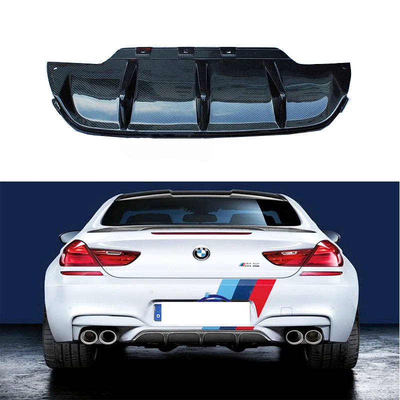 Подходит для BMW 6 серии F06 F12 F13 M6 640 650 2012 2019 задний бампер диффузор бамперы защита