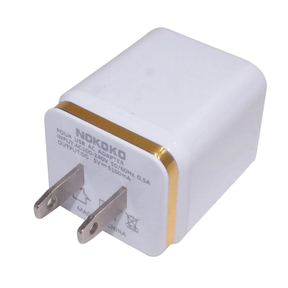 Сетевое зарядное устройство QUWIND с 4 портами USB 2 а/1 А 5 В адаптер для iPhone телефона