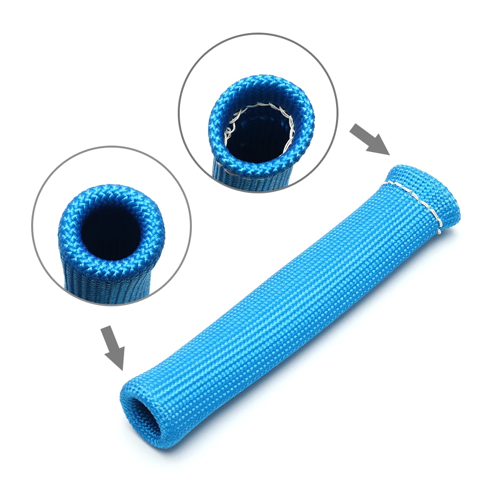 8 шт. новые 1200 градусов свечи зажигания проволочные сапоги Защитная крышка тепло