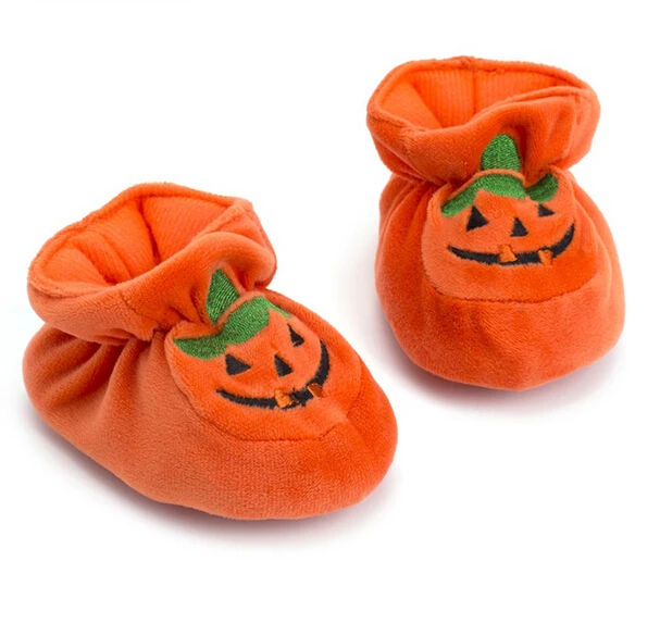 

Newborn Baby Girl Soft Sole Mocassins Toddler Girls Boy Kids Halloween Pumpkin Party Cotton Shoes Sneaker First Walker Prewalker