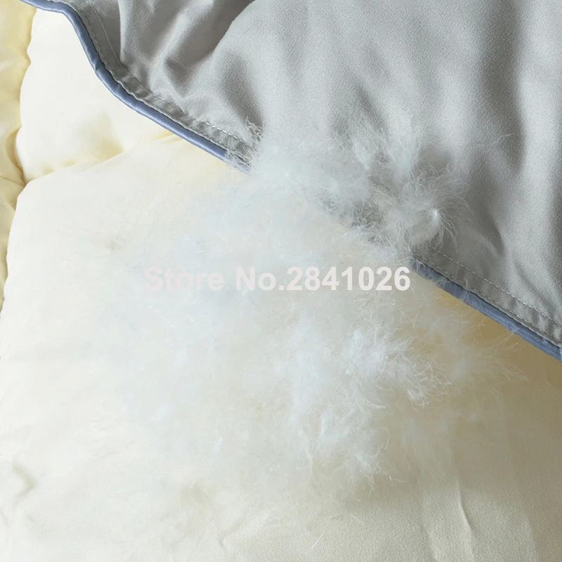 Высококачественное одеяло из гусиного пуха всесезонное покрывало 100% хлопка