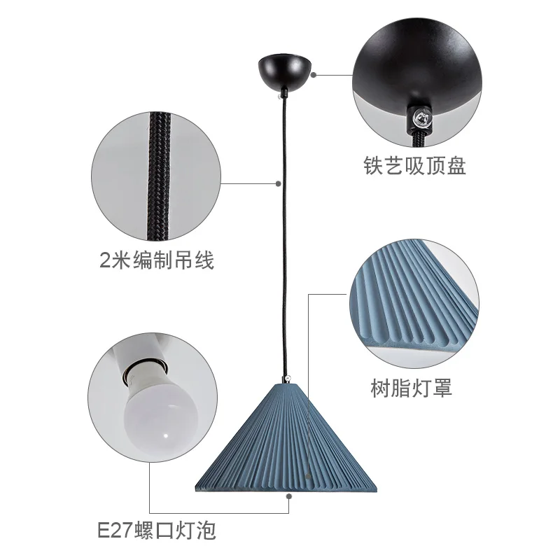 Dining table bar creative single head resin chandelier post modern minimalist pendant lamp | Лампы и освещение