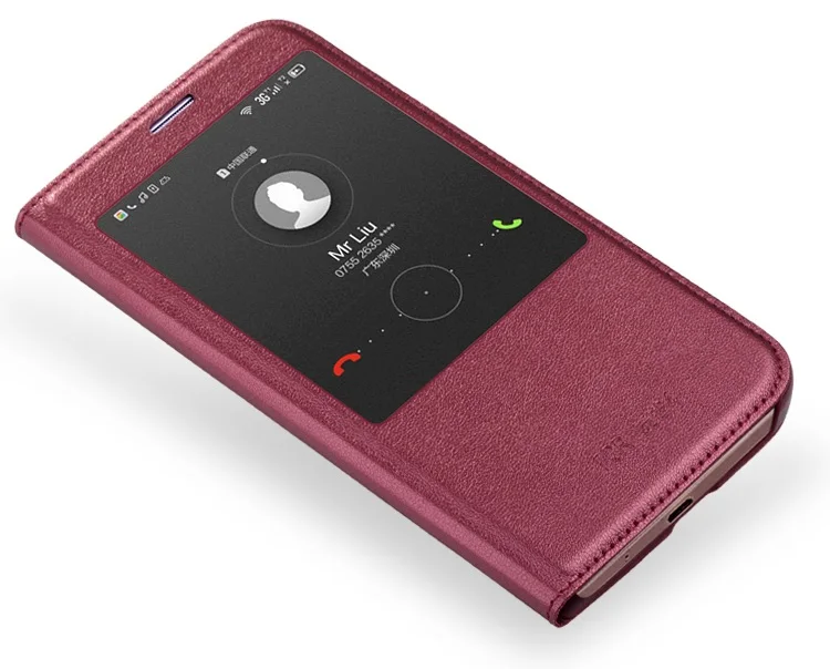 Cases For Huawei G8 View Window Flip Cover Back Case for G8/G7 Plus D199 | Мобильные телефоны и аксессуары