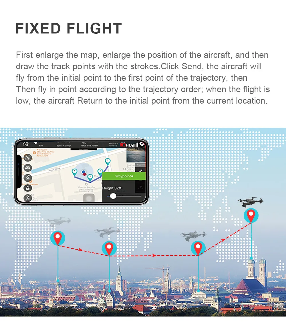 Профессиональный gps-дрон с камерой 1080P 720P 5G wifi HD Дрон SG900 Follow Me Altitude Hold Квадрокоптер складной SG900-S Дрон