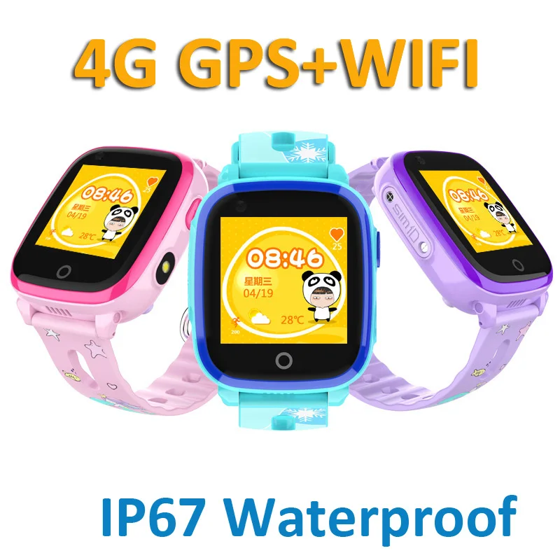 4G Детские Смарт часы GPS LBS трекер SOS ребенок WIFI HD Удаленная камера совместимы с IOS и