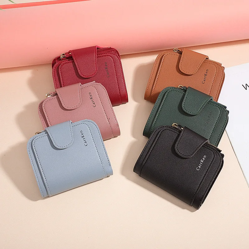 Новинка Женский кошелек из искусственной кожи Большой Вместительный короткий