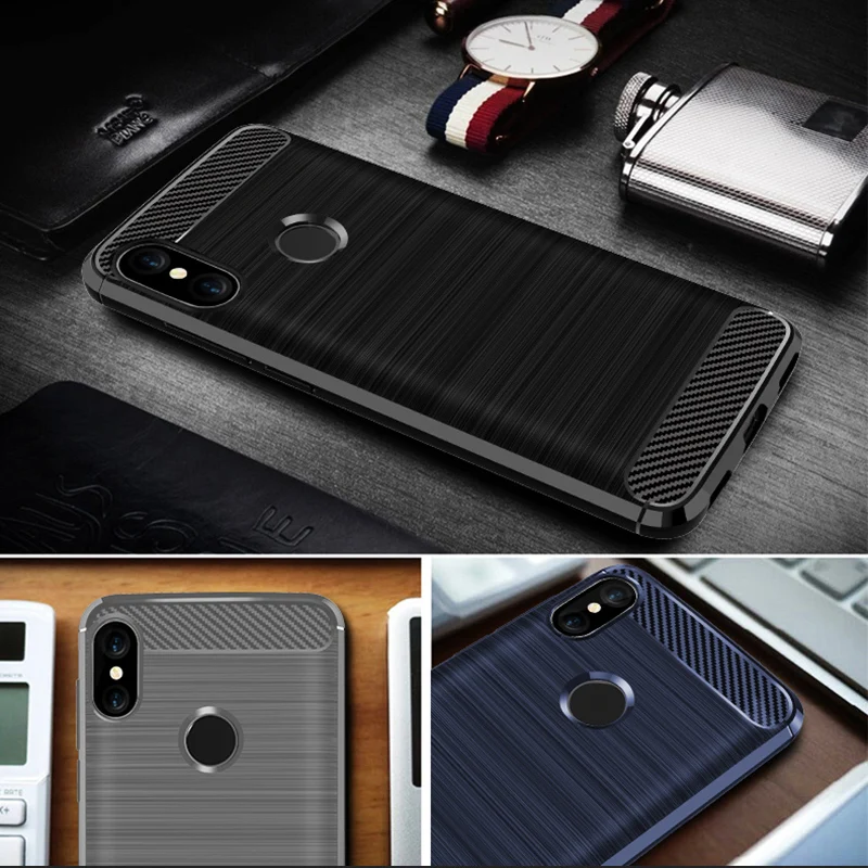 Силикон из углеродного волокна чехол для Xiaomi Redmi Note 7 GO Pro 6 5A Prime 5 4X4 6A Plus 4X Корпус