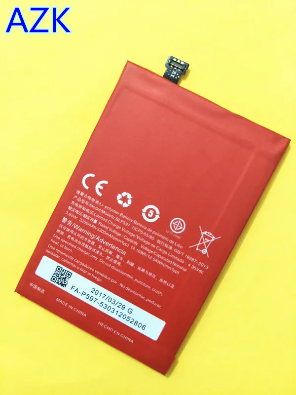 Аккумулятор AZK BLP597 на 3300 мАч для Oneplus 2 One Plus Two сменные батареи большой емкости