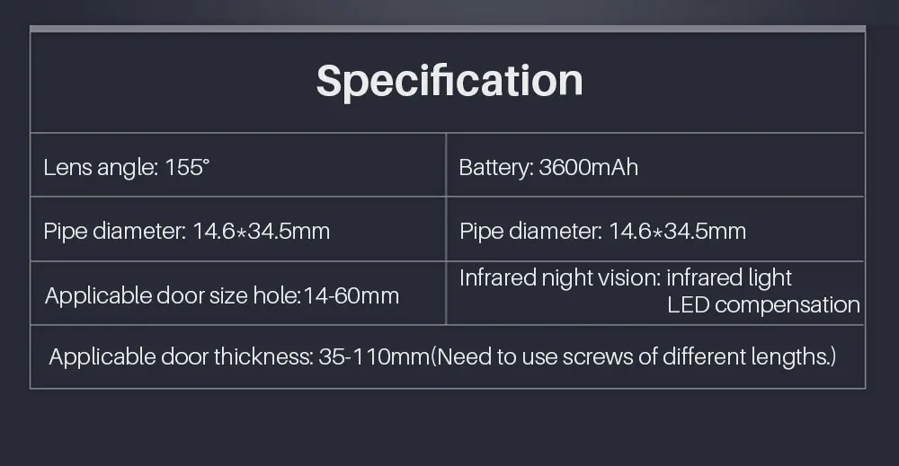 Видео глазок камера Wifi умный дверной звонок 720P безопасности IP дверной зритель движения ИК ночного видения Android IOS приложение управление
