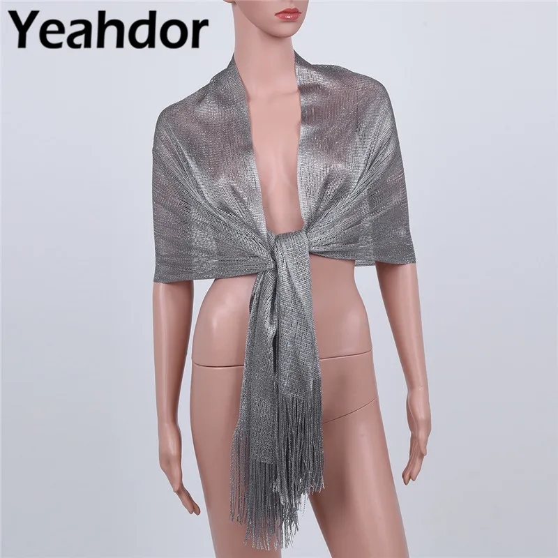 Женские прозрачные шарфы в сеточку с блестками шаль для свадебных торжеств