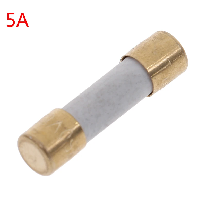 5A 1x Hifi серебряный сплав предохранитель Золотая крышка 5x20 мм 1A 2A 3A 4A 5A 6A3 медленный удар для усилителя ЦАП предусилитель усилитель для наушников - Цвет: 5A