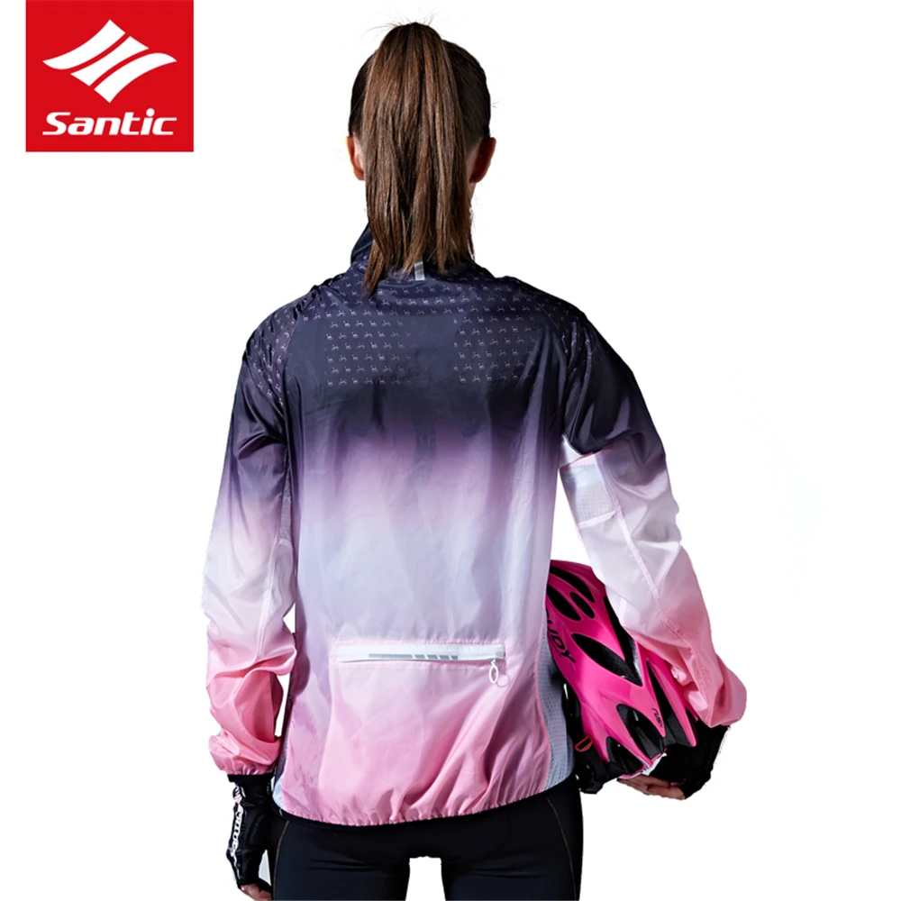 Мужские и женские ветрозащитные куртки Santic велосипедная рубашка с длинным