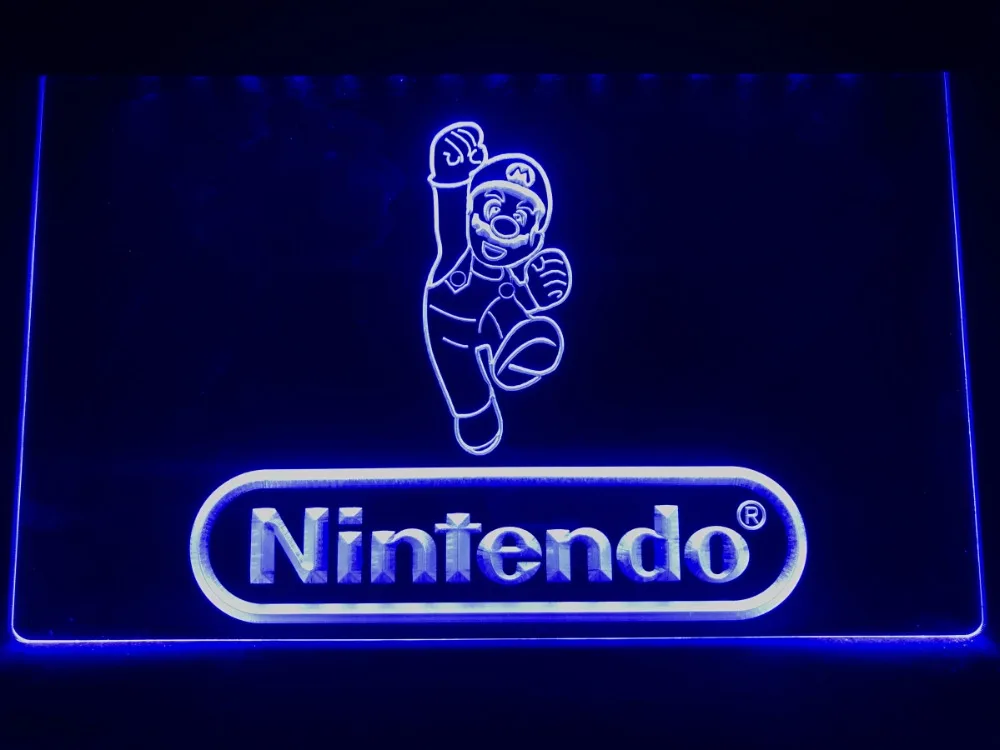 R081 nintendo игровая комната пивной бар светодиодный неоновый светильник
