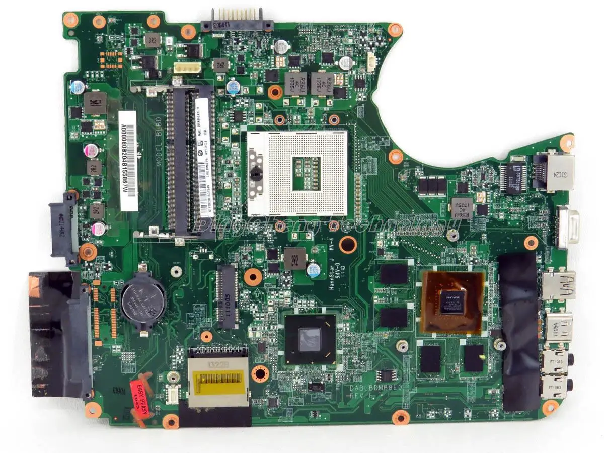 Материнская плата для ноутбука Toshiba Satellite L750 L755 DABLBDMB8E0 A000080820 DDR3 HM65 GT525M 1 ГБ