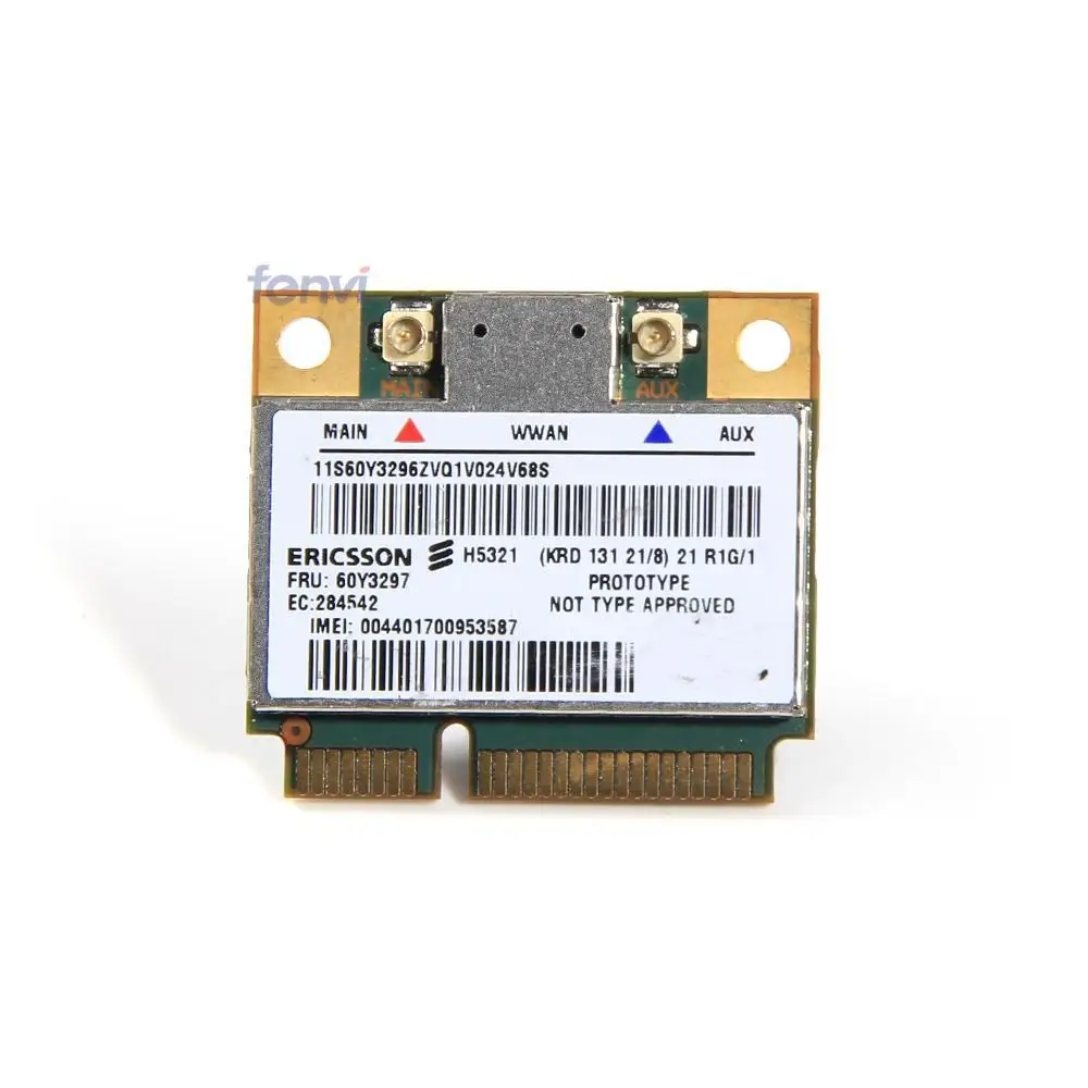 Ericsson H5321GW Mini PCI E Беспроводной 3 Г Wwan HSPA Модуль FRU 60Y3297 для IBM Thinkpad x1 Carbon X230 T430 T530 W530