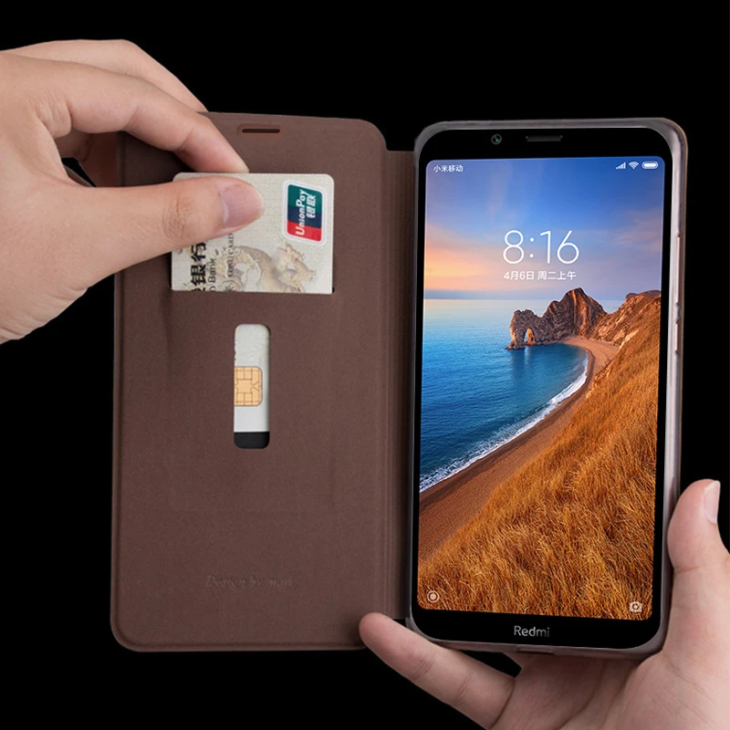 Чехол MOFI для Xiaomi Redmi 7A, чехол-книжка, флип-чехол из мягкого ТПУ, задняя крышка, чехол-книжка, подставка для Redmi 7A, чехол для телефона s