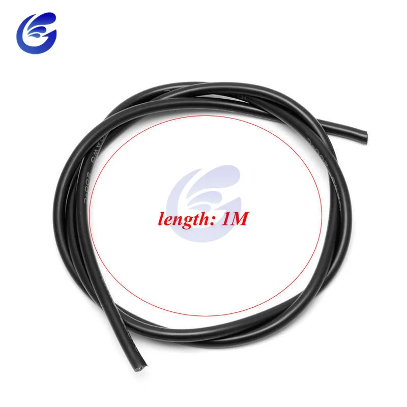 2 м 1 метр Черный+ 1 метр красные силиконовые провода 10AWG 12AWG 14AWG 16AWG теплостойкий мягкий силиконовый силикагель провод кабель