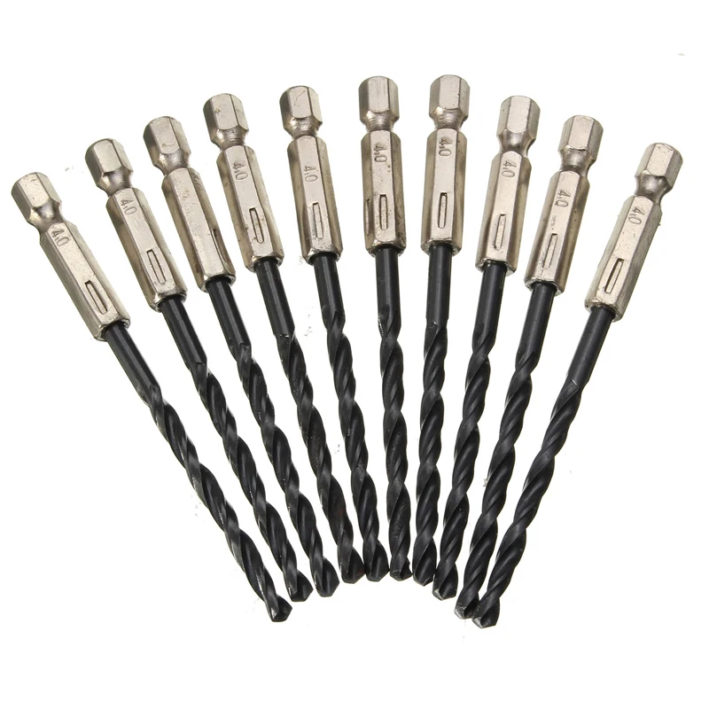 Набор сверл из быстрорежущей стали с титановым покрытием 10 шт./компл. 7 мм