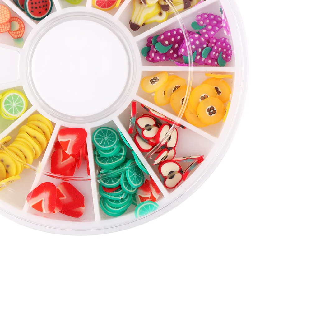 Красочные 12 шаблонов смешанных стилей для женщин 3D крошечные фруктовые ломтики