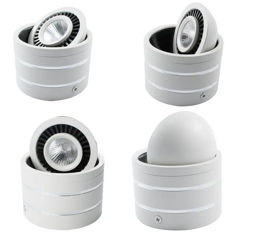 Led COB светильник 5 Вт/7 Вт/9 Вт/20 Вт поверхность mouted Светодиодная лампа AC85-265V потолочный Точечный светильник и светодиодный драйвер теплый белый/натуральный белый