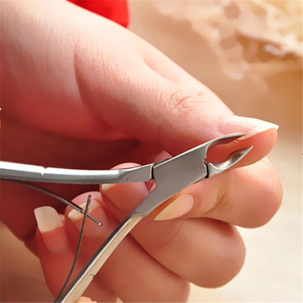 3 шт./setNail Art из нержавеющей стали маникюр кутикула кусачки solingen Ложка Толкатель резак Кусачки пилка для ногтей маникюрный Триммер Инструмент