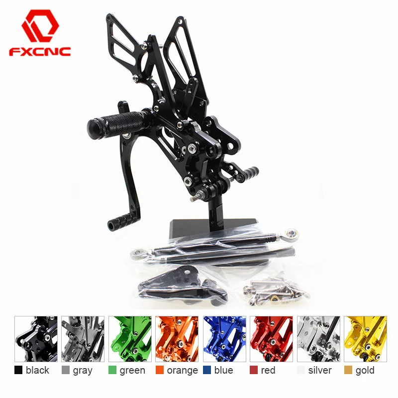 FXCNC алюминиевый регулируемый задний Набор для мотоцикла набор Подножки педаль