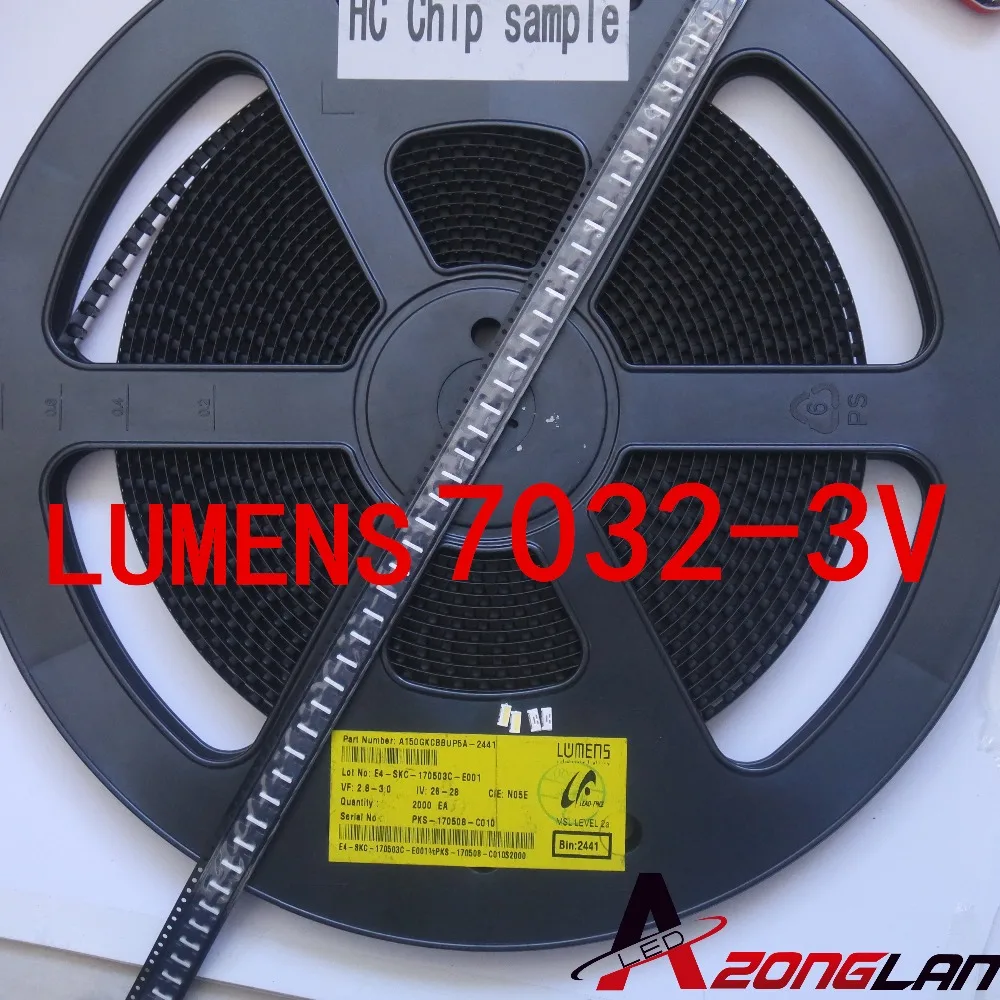LUMENS LED Backlight Edge Series 0.7W 3V 7032 Cool white For SAMSUNG LCD TV Applicatio A150GKCBBUP5A 50PCS | Освещение