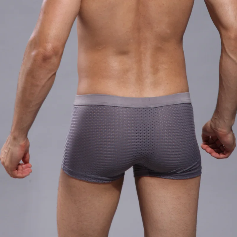 Боксеры мужские из нейлона и спандекса с U образной выпуклой сумкой|underwear size|clothing