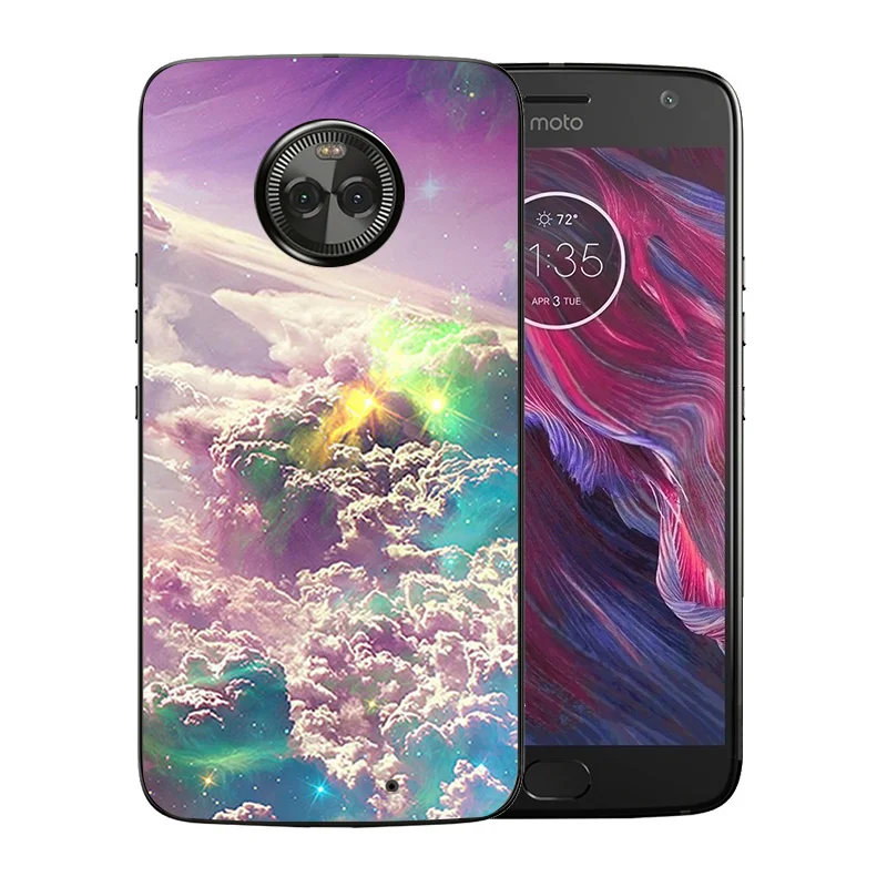 Для Motorola Moto X4 чехлы для телефонов мягкий ТПУ XT1900 задняя крышка с рисунком