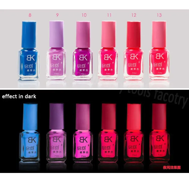 Популярные светящиеся лаки для ногтей флуоресцентные эмалированные 20