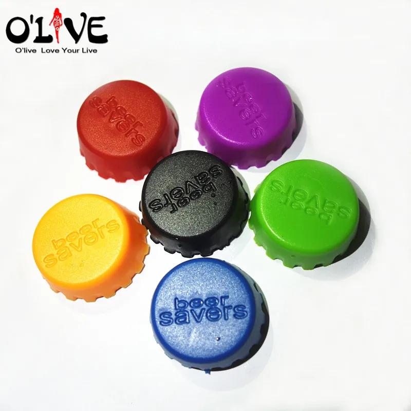 6 шт. силиконовые вина Фиксаторы Цветной пива бутылок шампанского бутылку