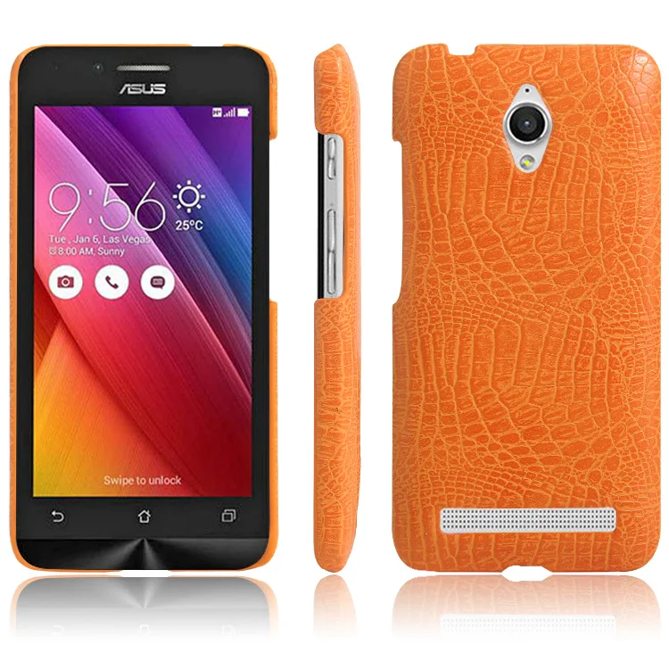 Роскошный кожаный чехол с узором крокодиловая Змея для ASUS ZenFone Go противоударный