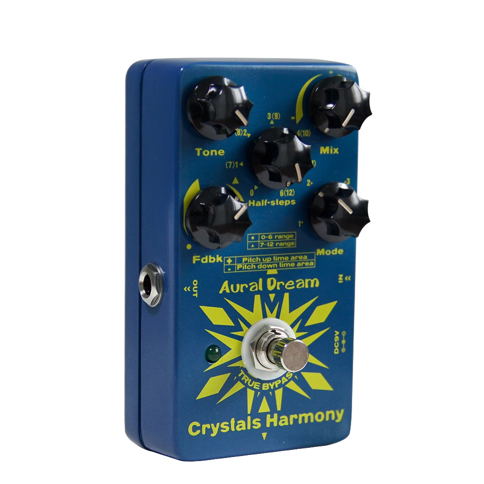 Aural Dream Crystal гармония эффектов Гитарные педали, чтобы произвести два звука на разных часовых поясах 4 различных модели