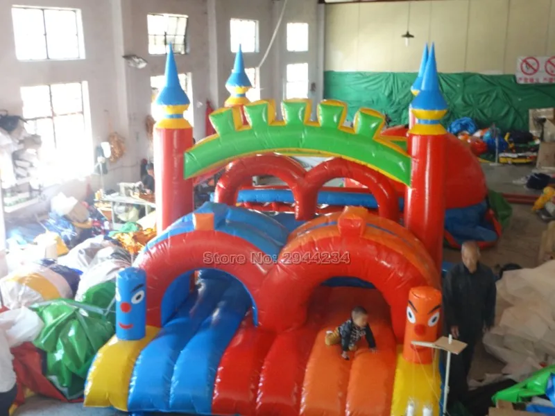 Коммерческий надувной путь препятствий Китай надувная горка для детей Батут