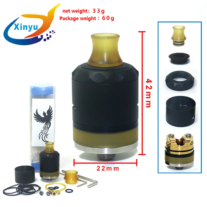 Горячая SXK Легенда Atty RDTA 22 мм 316 нержавеющая сталь 3 мл электронная сигарета