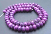 qingmos 58mm rondelle natural purple sugilite loose beadsfor jewelry making diy necklace bracelet earring strand 15 los686