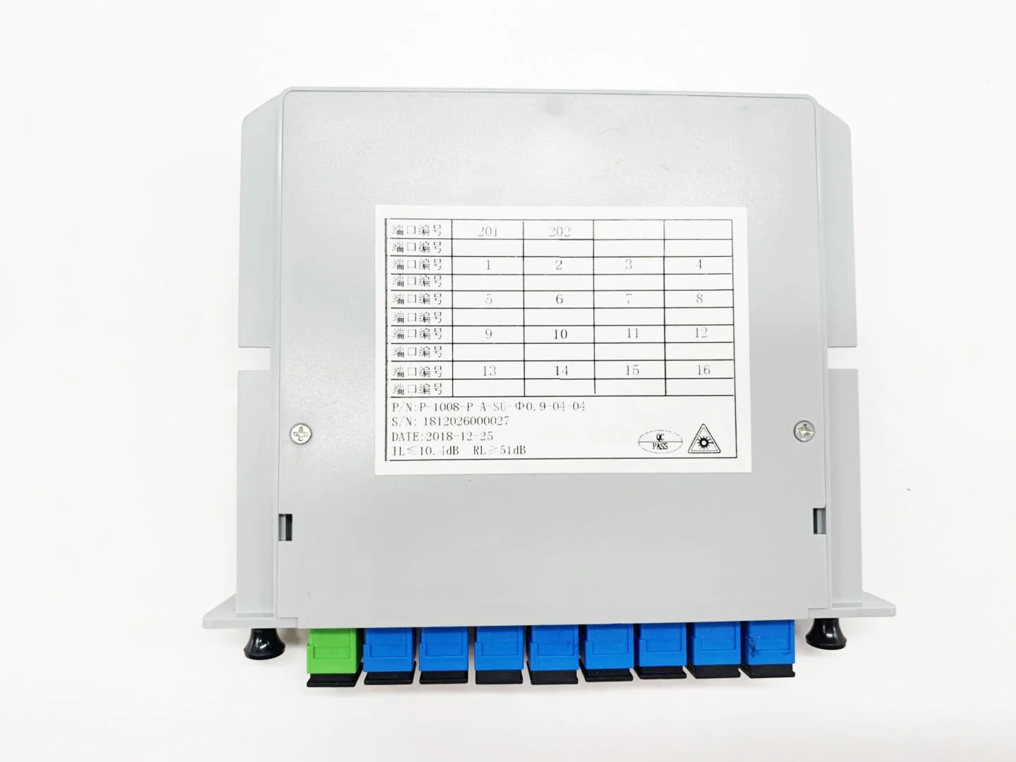 SC APC PLC 1X8 Сплиттер Волоконно-оптический ящик FTTH сплиттер коробка с плоского типа