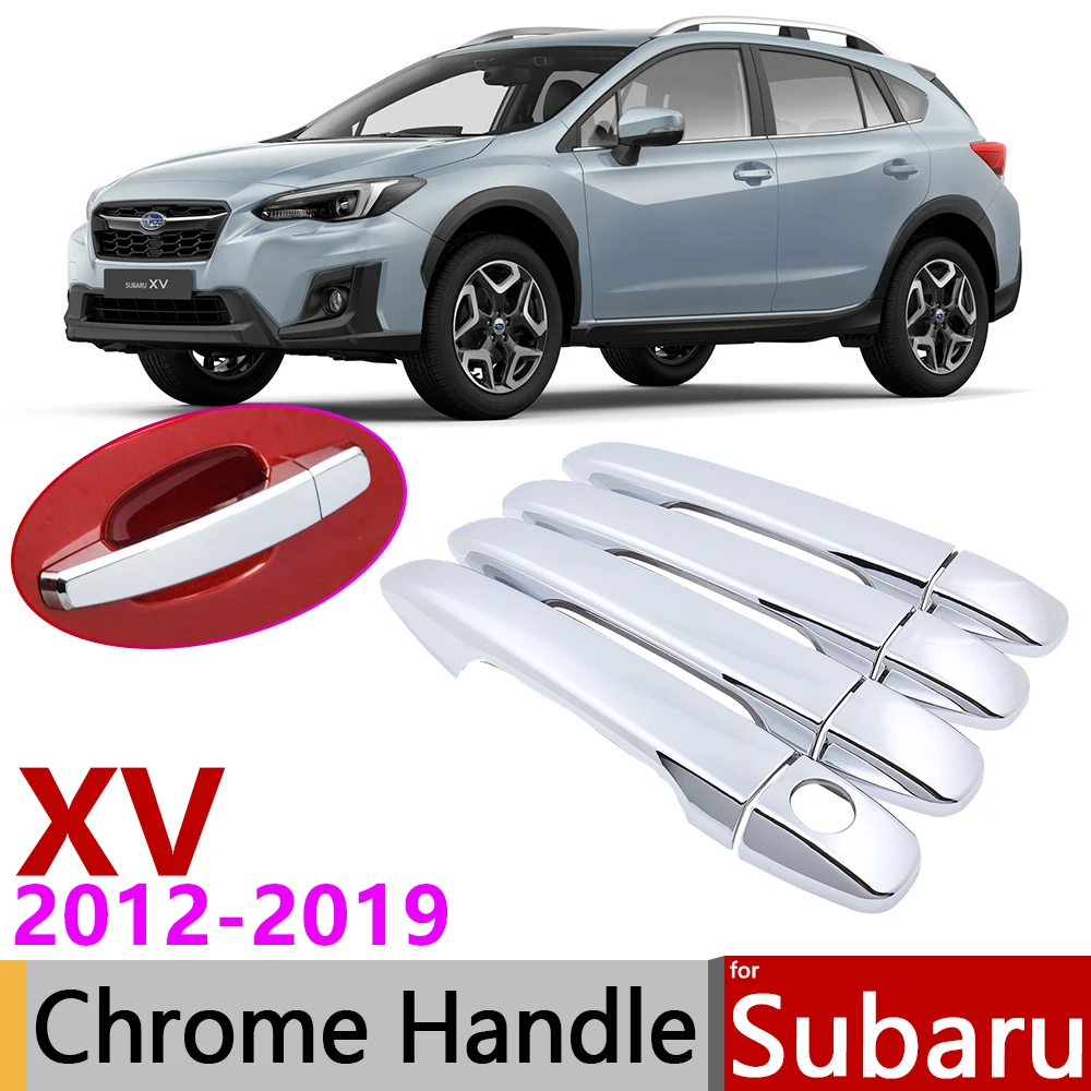 Для Subaru XV Crosstrek 2012 ~ 2019 хромированная крышка ручки двери автомобильные аксессуары