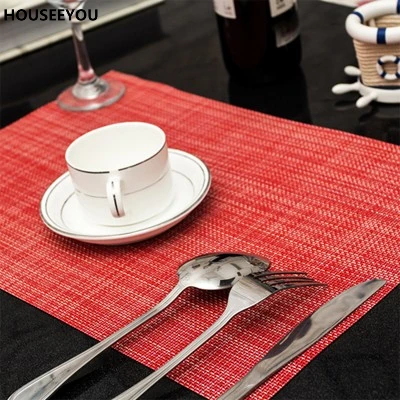4 шт./лот 45*30 см коврик для еды из ПВХ украшения стола кухни столовой посуда бара