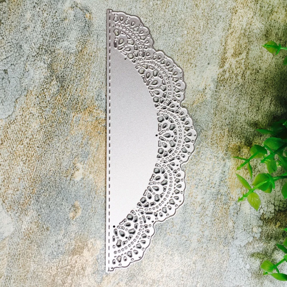 Metal Cutting Dies Wedding Lace Side Frame Stencils For DIY Scrapbooking Embossing Paper Cards Die Cuts Photo Album Making Craft | Дом и сад