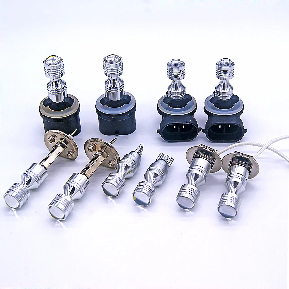 2 шт. 880 881 H1 H3 T10 30 Вт 6SMD XBD светодиодная чиповая линза конические