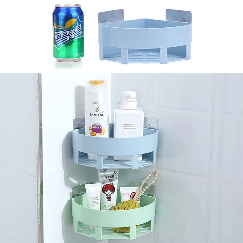 Corner Storage Holder Shelves Bathroom Shampoo Shower Kitchen Storage Rack Organizer Best Price Wall Holder Bathroom Shelf HA