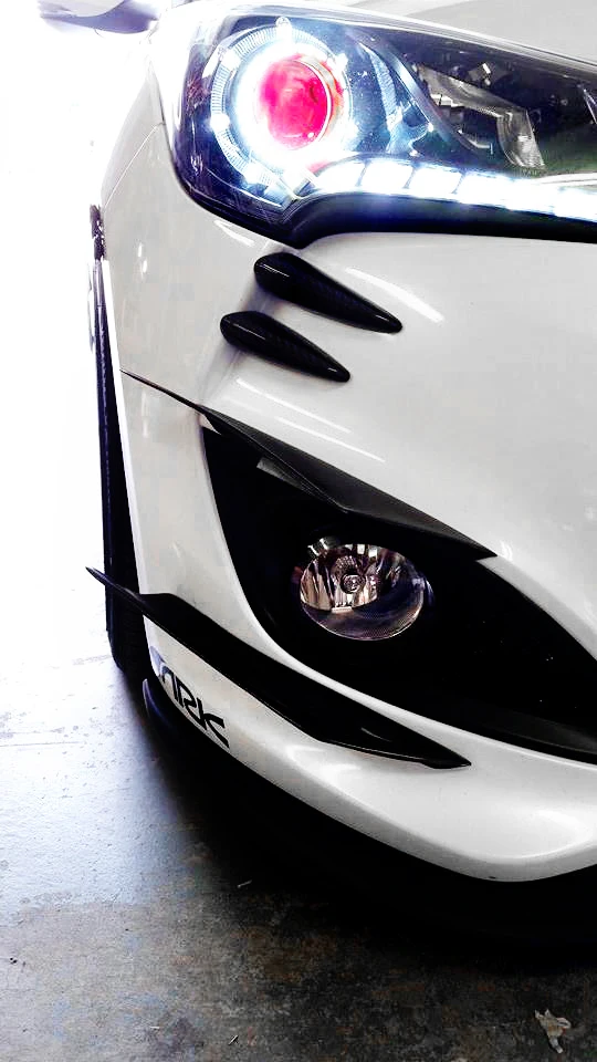 Автомобильные аксессуары для Hyundai Veloster Turbo Devil стекловолокно передний бампер