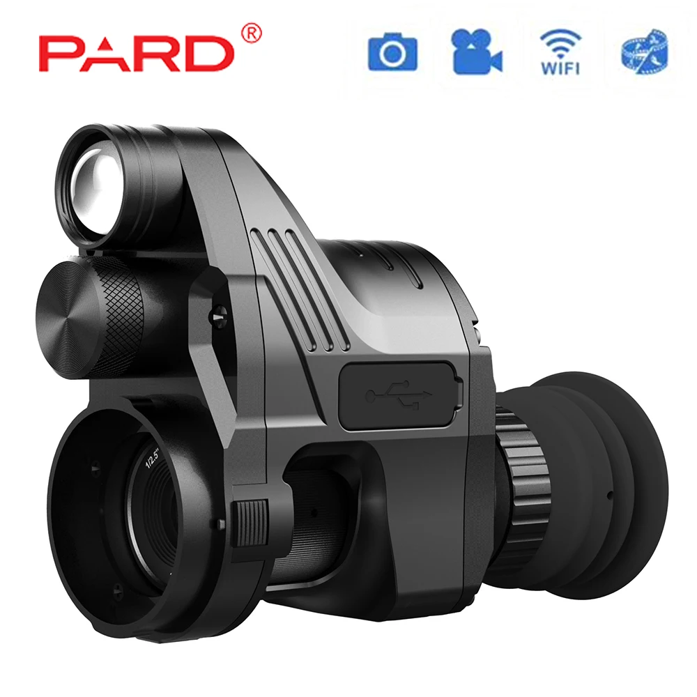 PARD NV700 прицел цифровой ночного видения Встроенный ИК осветитель красный лазер