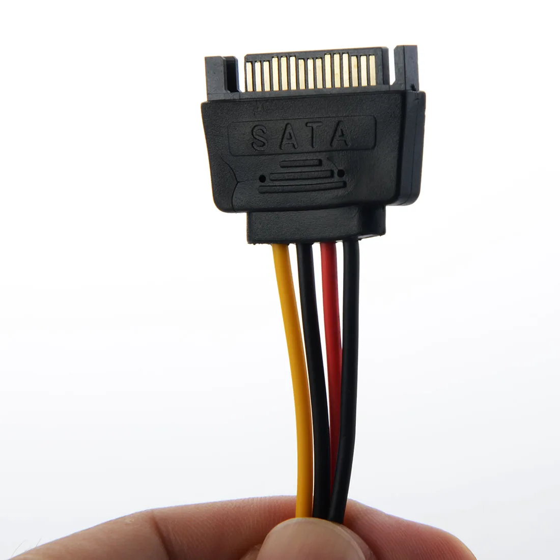 Новый 50 см кабель адаптера питания 15 Pin SATA штекер к двойному Molex 4 IDE HDD