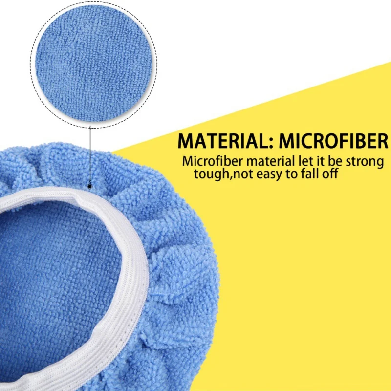 

5pcs Microfiber Sponge Cover Auto Polishing Machine Waxing Polishing Buffer Bonnet Pad New