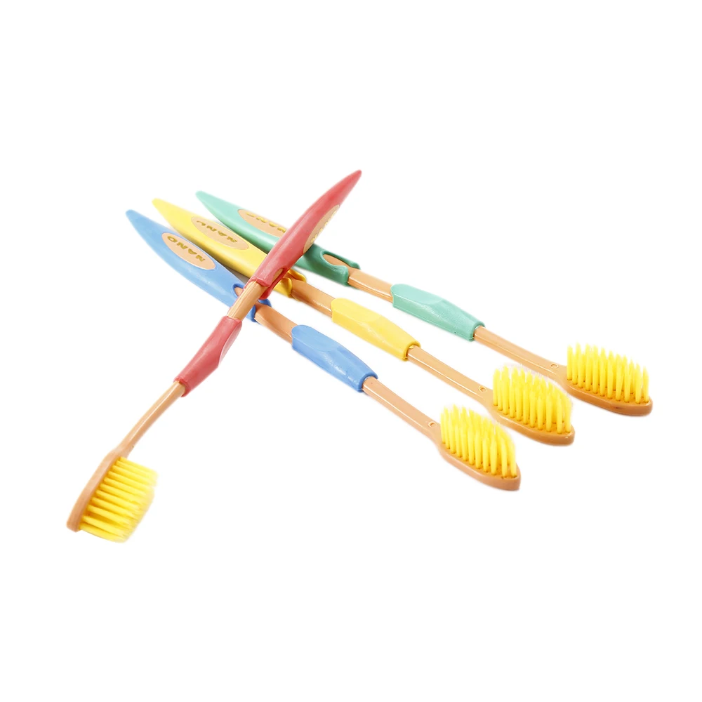 Новая нано щетка 4 шт. Бамбуковая угольная зубная домашняя двойная Ультрамягкая