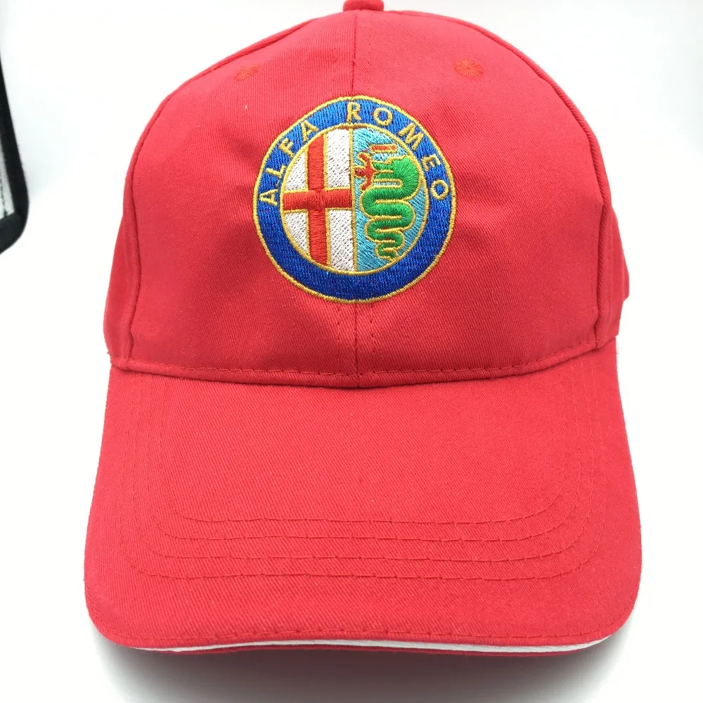 for Alfa Romeo Sportiva Quatrefoil Green Hat Cap Car Sline Logo Moto Racing Baseball Adjustable Casual 156 giulietta | Автомобили и